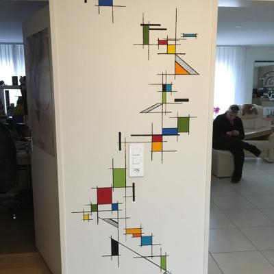 Hauseingang Grafische Malerei 12