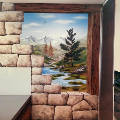 Kuche Mit Bergwelt Nah1